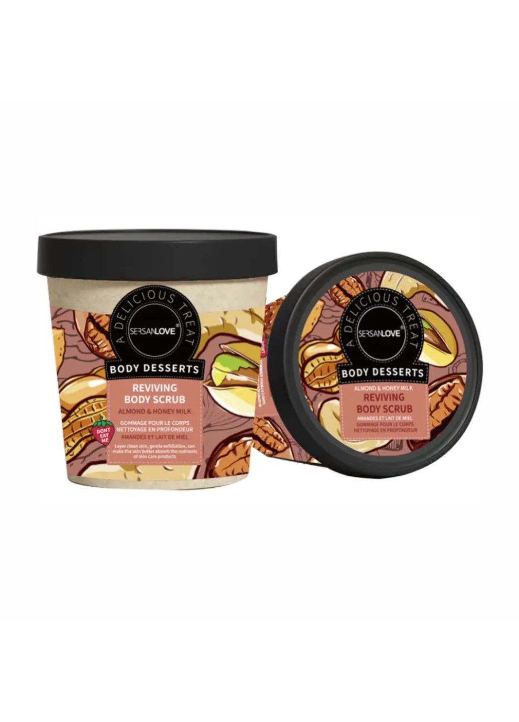 Восстанавливающий скраб для тела с экстрактом ореха Reviving Body Scrub Almond, 250 мл Sersanlove (295376233)