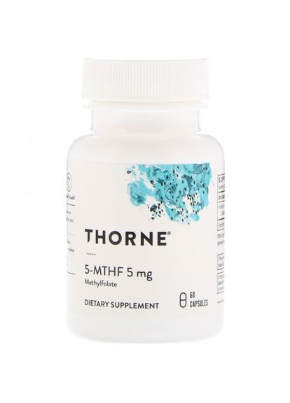 Метафолін, 5MTHF,, 5 мг, 60 капсул (THR-13201) Thorne Research (266038994)