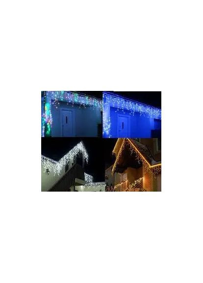 Новорічна святкова гірлянда бахрома 120 Led прозорий провід 3х0.5 м Hot Huez (363832227)