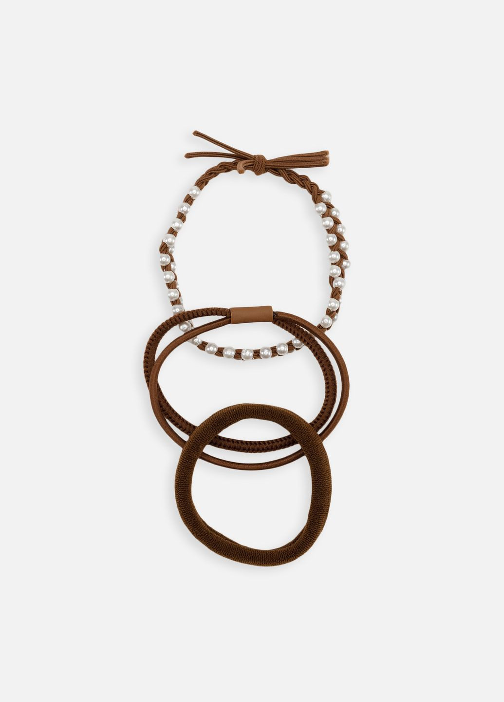 Набір резинок для волосся, жіночі колір коричневий ЦБ-00267093 Yuki (322935064)