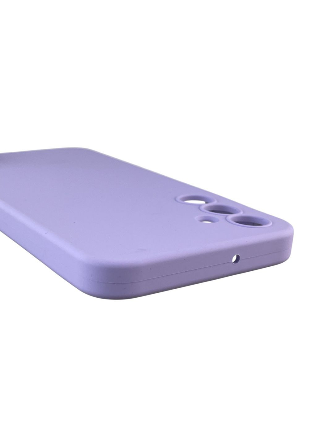 Чохол для Galaxy A15 (SM-A155M) силіконовий з мікрофіброю нековзний на самсунг а15 бузковий Samsung (366388240)