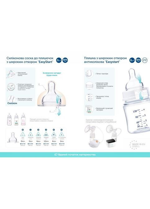 Пляшечка для годування (35/231_blu) Canpol Babies Bonjour Paris з широким отвором 120 мл Синя (268141640)