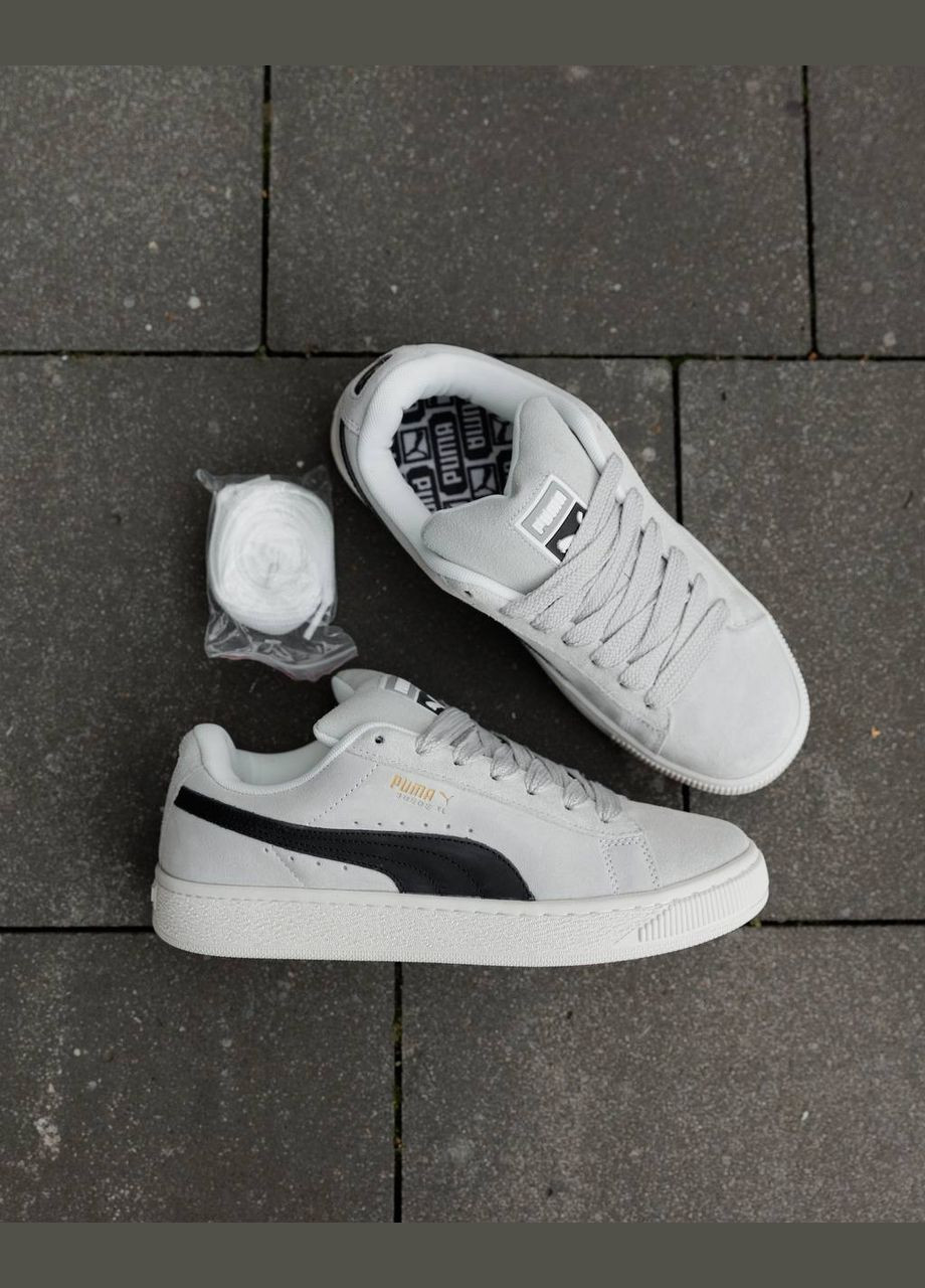 Серые демисезонные мужские кроссовки No Brand