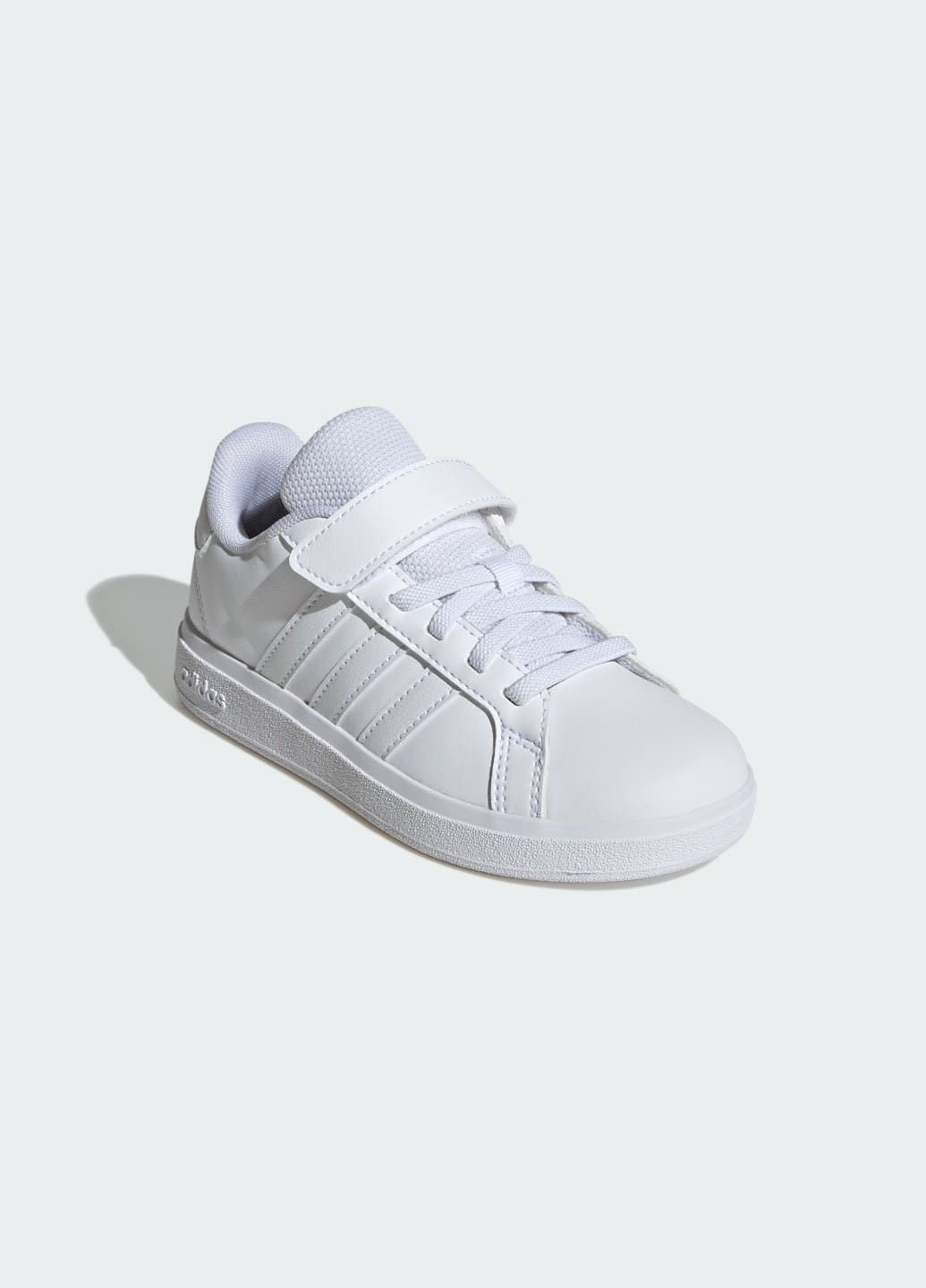 Белые всесезонные кроссовки grand court 2.0 kids adidas