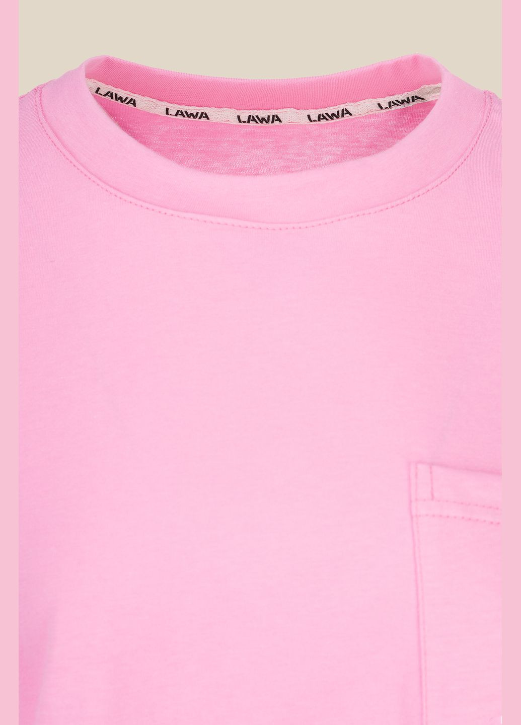 Розовая летняя футболка LAWA