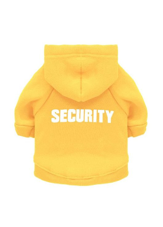 Худи для котов и кошек Pet Style "Security" Желтая M No Brand - (323236307)
