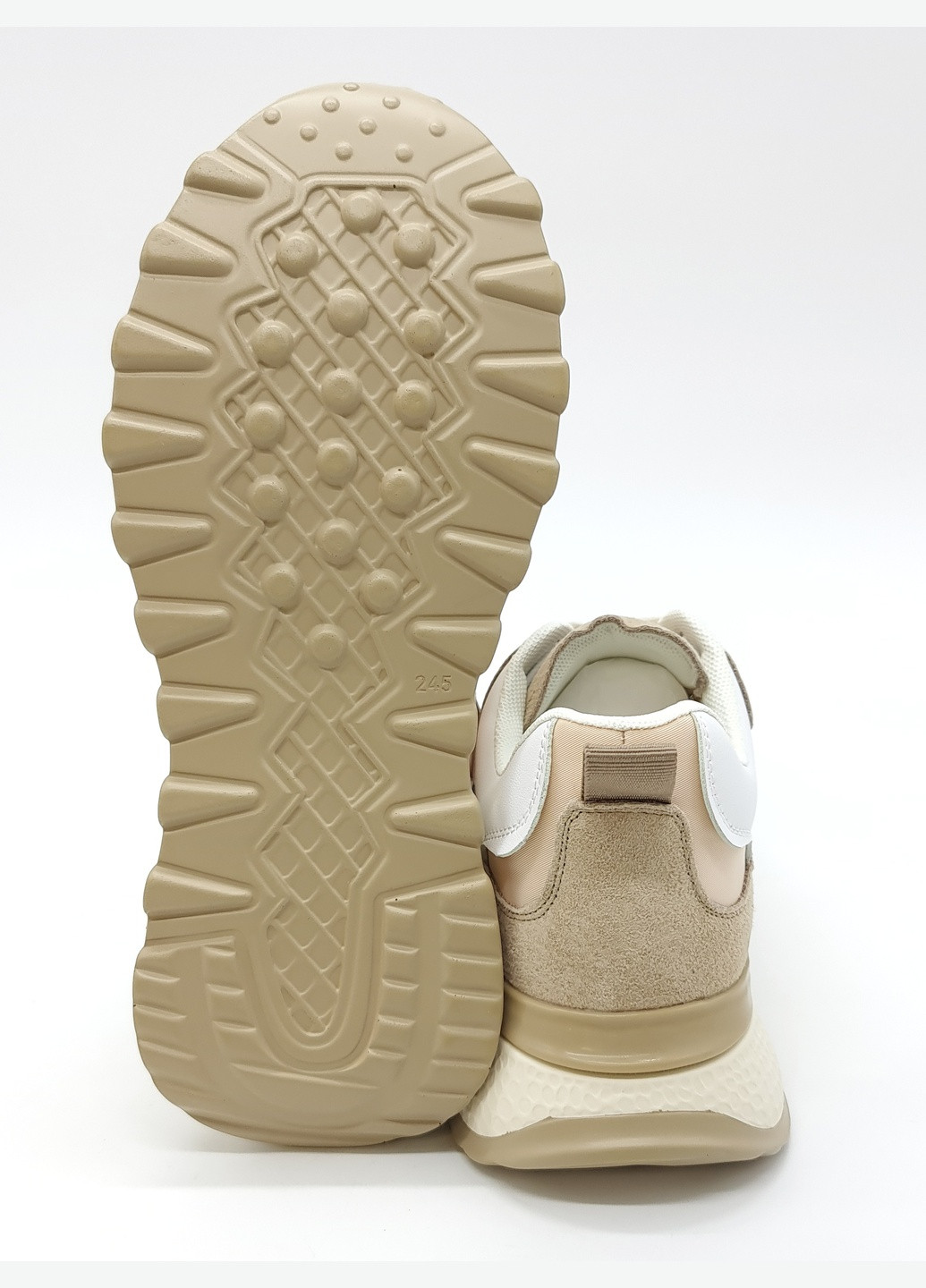 Пудрові всесезонні жіночі кросівки пудра шкіряні l-10-9 25 см (р) Lonza
