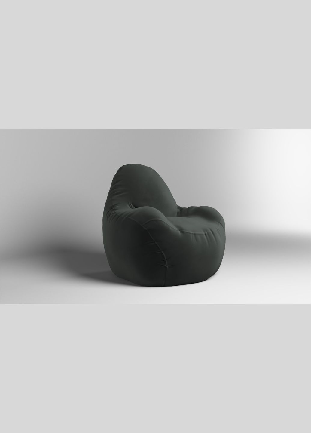 Крісло - мішок Relax 100 см Велюр ORLANDO Dark Green SkyPuff (339871679)