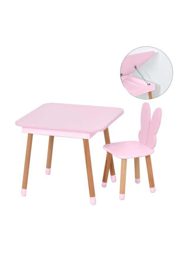 Столик со стулом Бабочка для детей с ящиком мебель для девочек игровой набор Bambi (368759846)