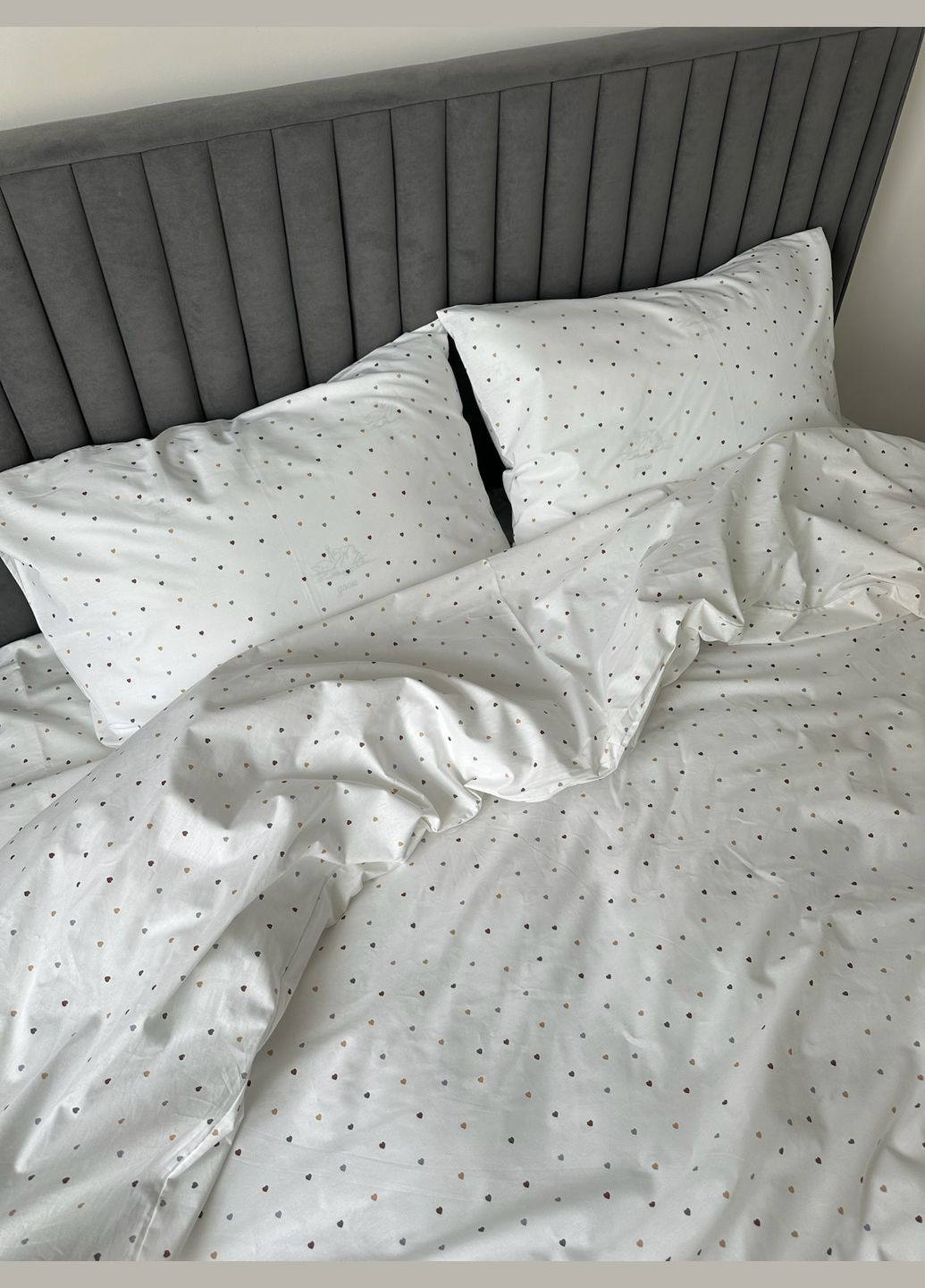 Постельное белье Двуспальный IN.HOME_UA Ранфорс Сердечко (330028004)