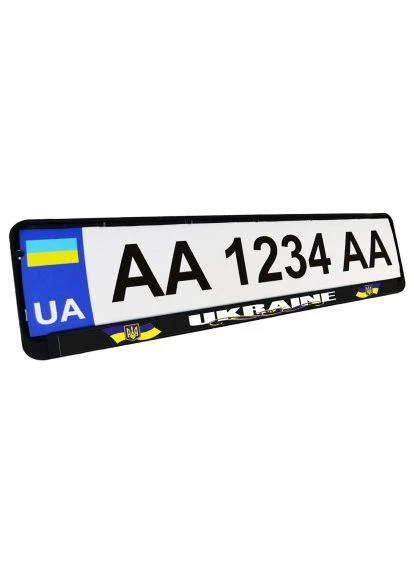 Рамка номерного знака "UKRAINE" (24-261-IS) Poputchik (395305520)