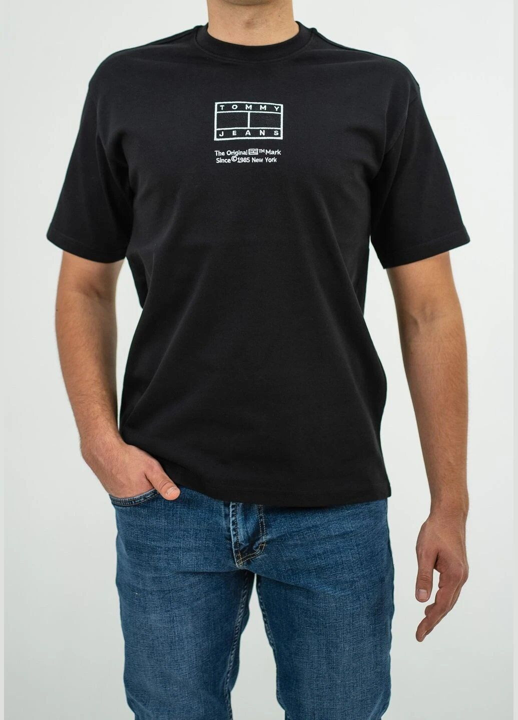 Черная футболка мужская с коротким рукавом Tommy Hilfiger New York