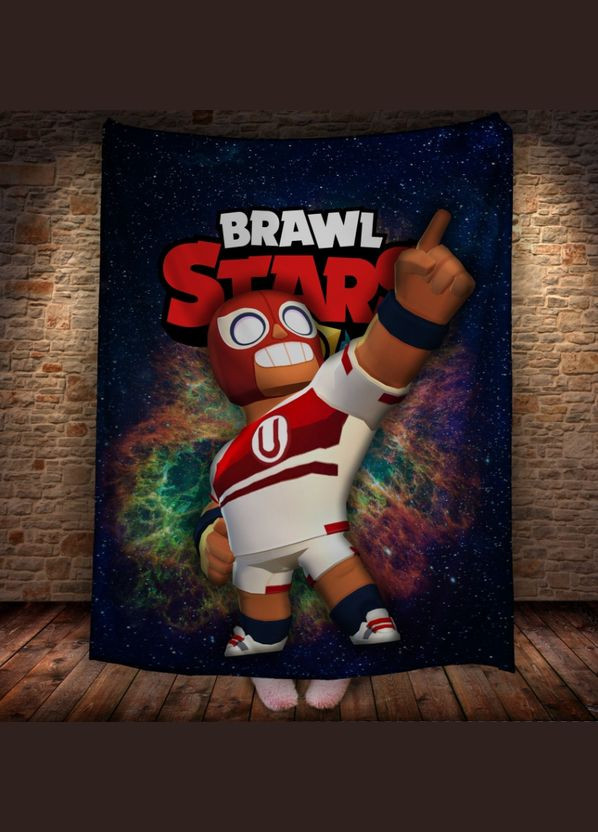 Плед с 3D-принтом на тему Brawl Stars Герои Бравл Старс - Плед с 3D-принтом на тему Brawl Stars Герои Бравл Старс Перша Креативна мануфактура PERFECTUS Плед (301868583)