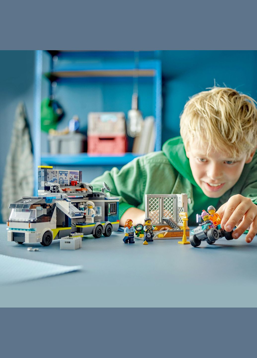 Конструктор City Пересувна поліцейська криміналістична лабораторія, 674 деталі () Lego 60418 (328397960)