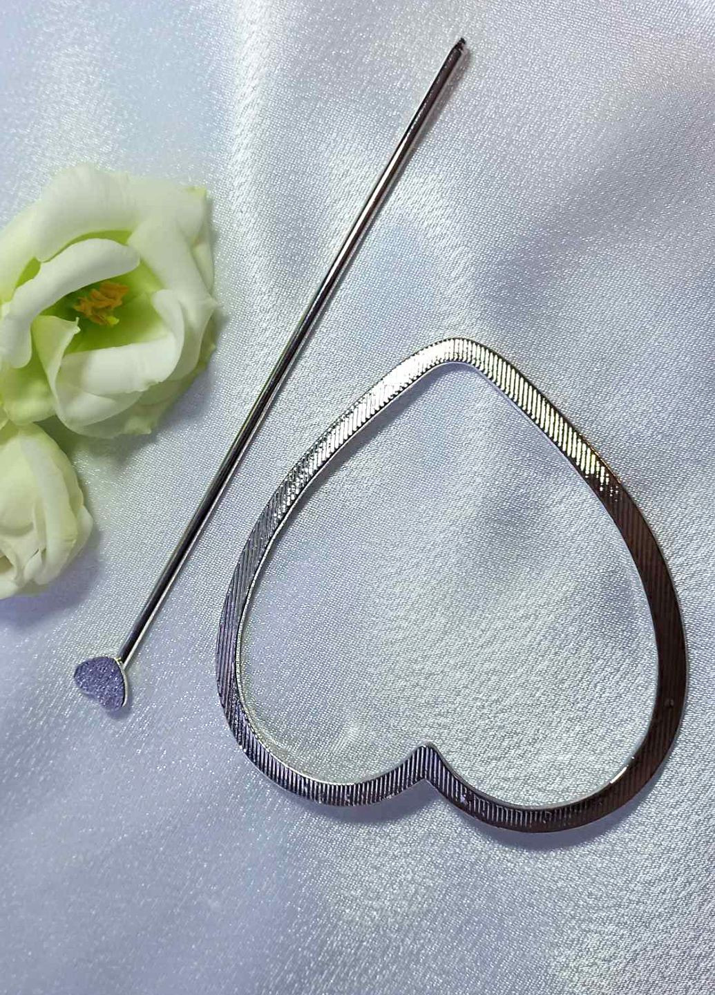 Заколка для волосся Анна "Heart", 7х8 см Анна Ясеницька (315146497)