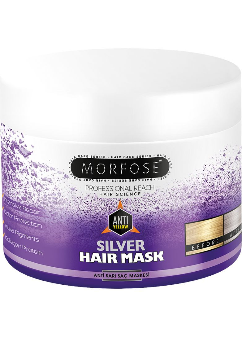 Маска проти жовтизни Silver, 500 мл Morfose (352172656)