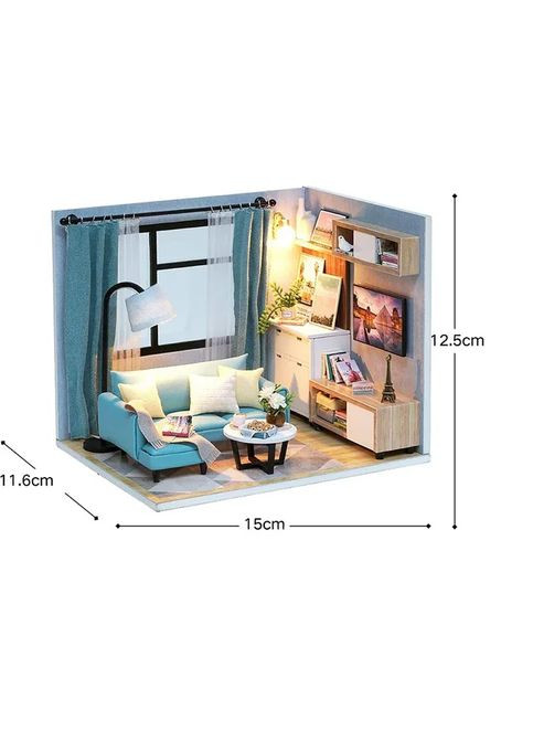 Румбокс Стильна вітальня Corner of Living Room Dollhouse H-018 No Brand (362453292)