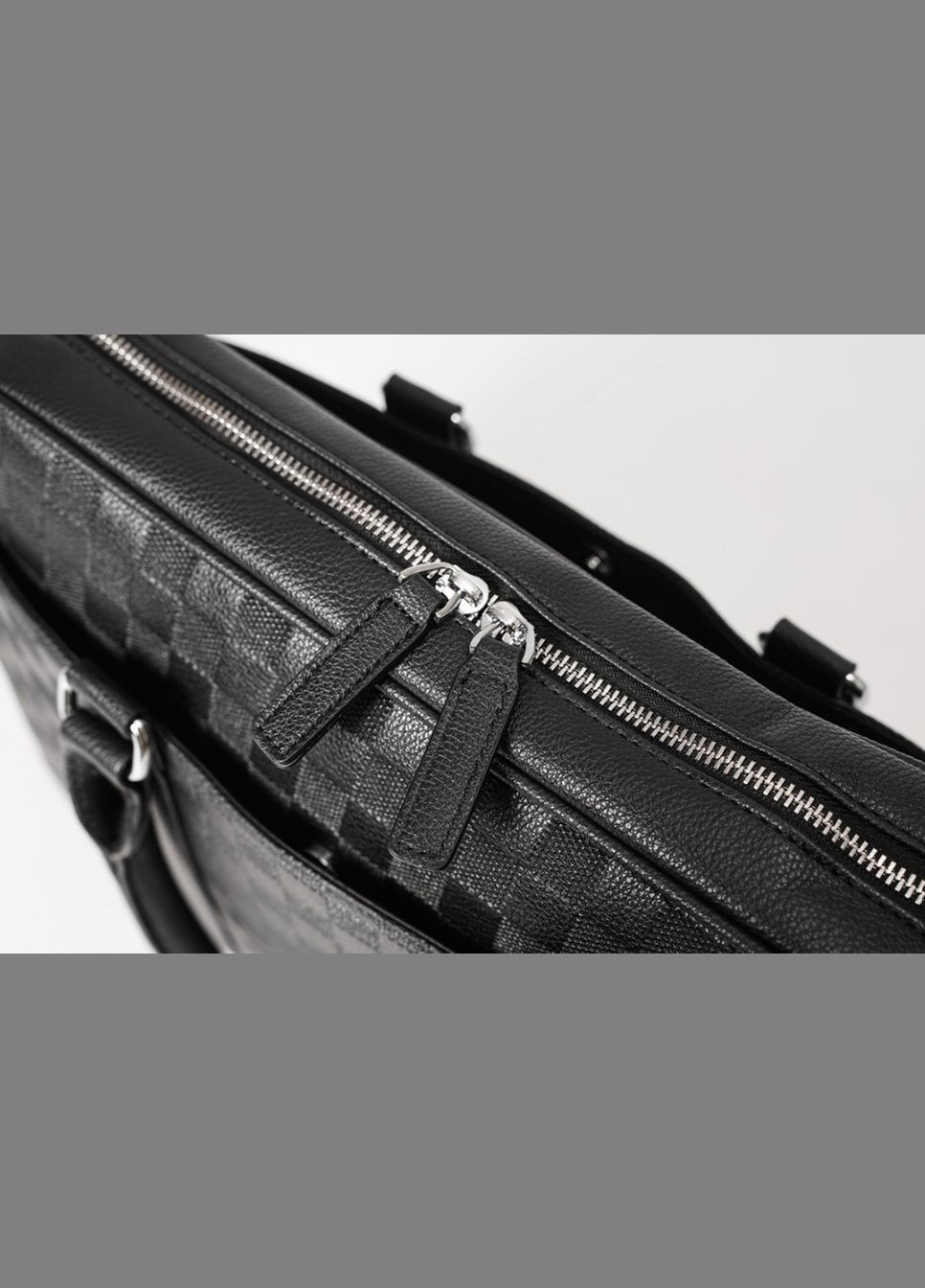 Чоловіча ділова сумка для документів стиль Луї Вітон карта чорна. Портфель для паперів No Brand (335053690)