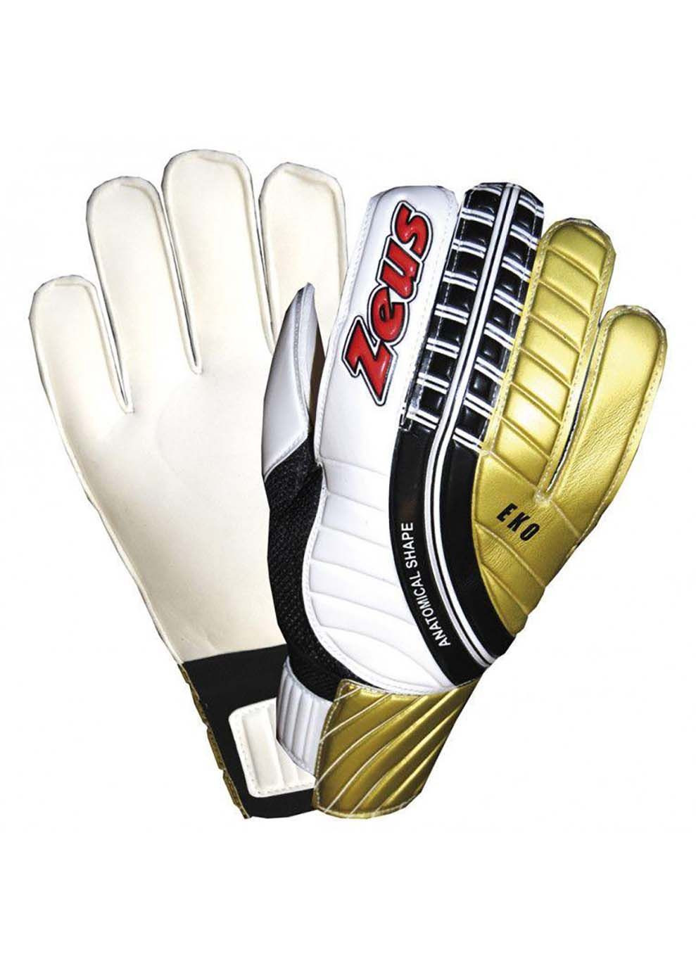 Перчатки вратарские GUANTO EKO BIANCO черный, белый, золотой, красный Zeus (302210406)
