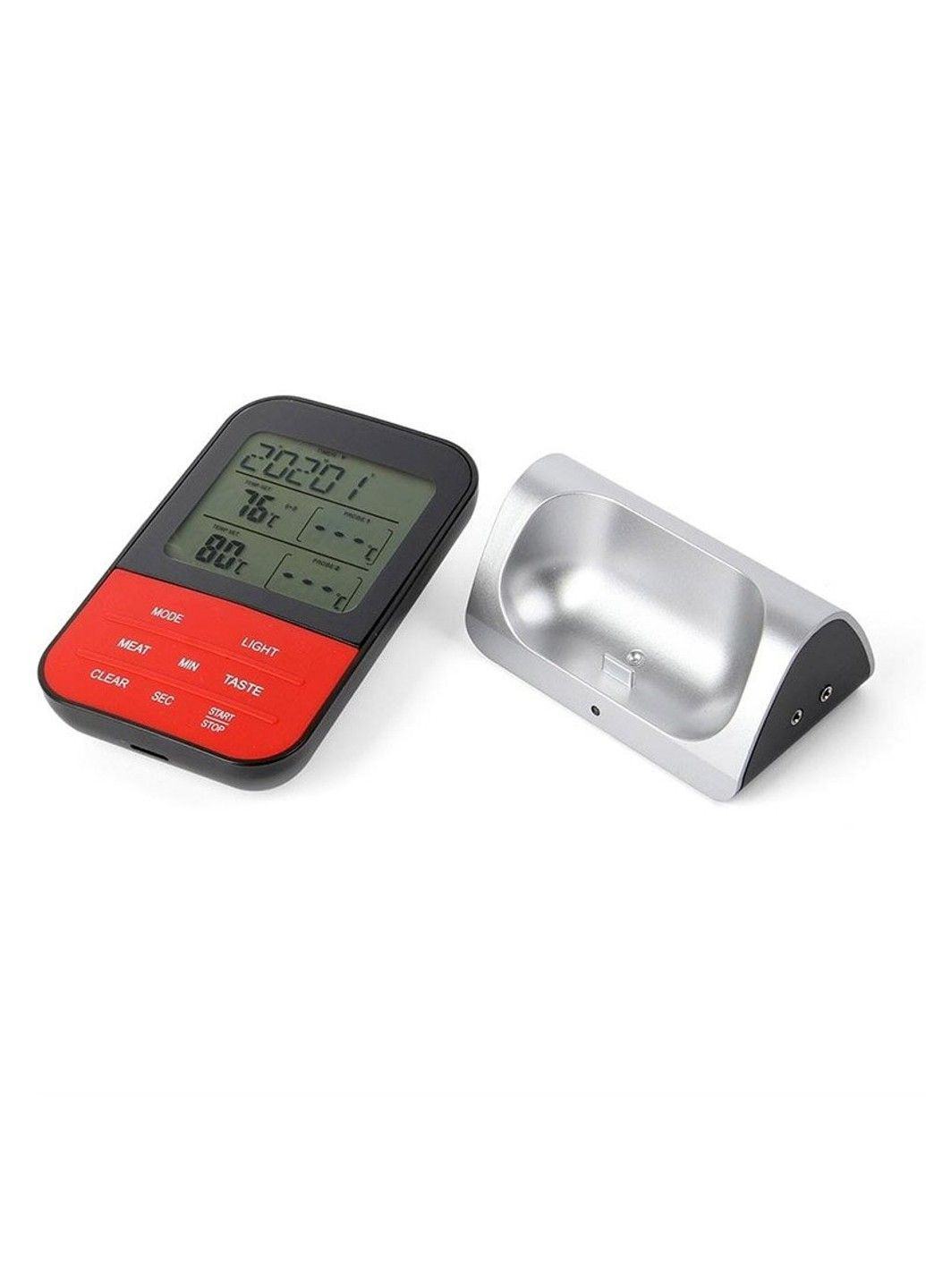 Термометр двоканальний бездротовий 02QR, -20C ~ + 250C, до 30м, таймер, сигнал, профі серія Thermo (292312868)