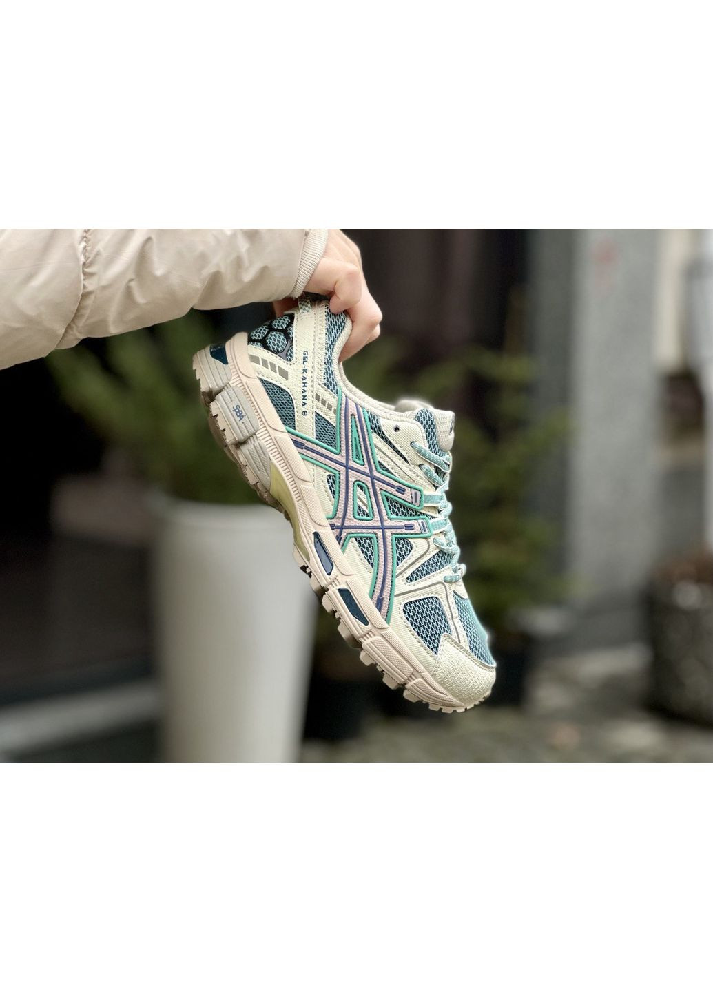 КРОССОВКИ ЖЕНСКИЕ ASICS GEL-KAHANA 8 BEIGE MINT АСИКС ГЕЛЬ КАХАНО No Brand бежевые демисезоны (368862376)