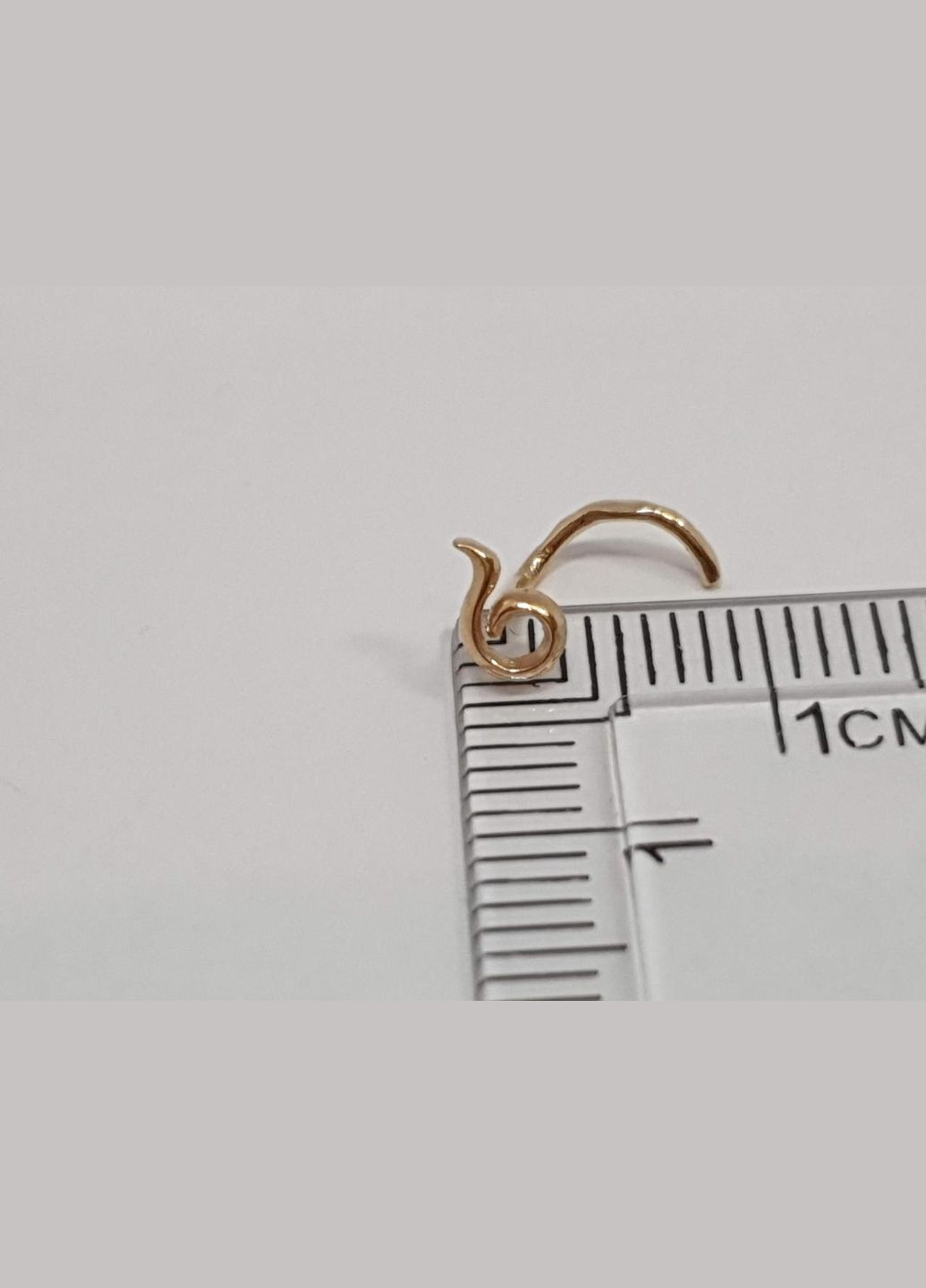 Золота сережка-пірсинг в ніс. 1054 Dear (269713436)