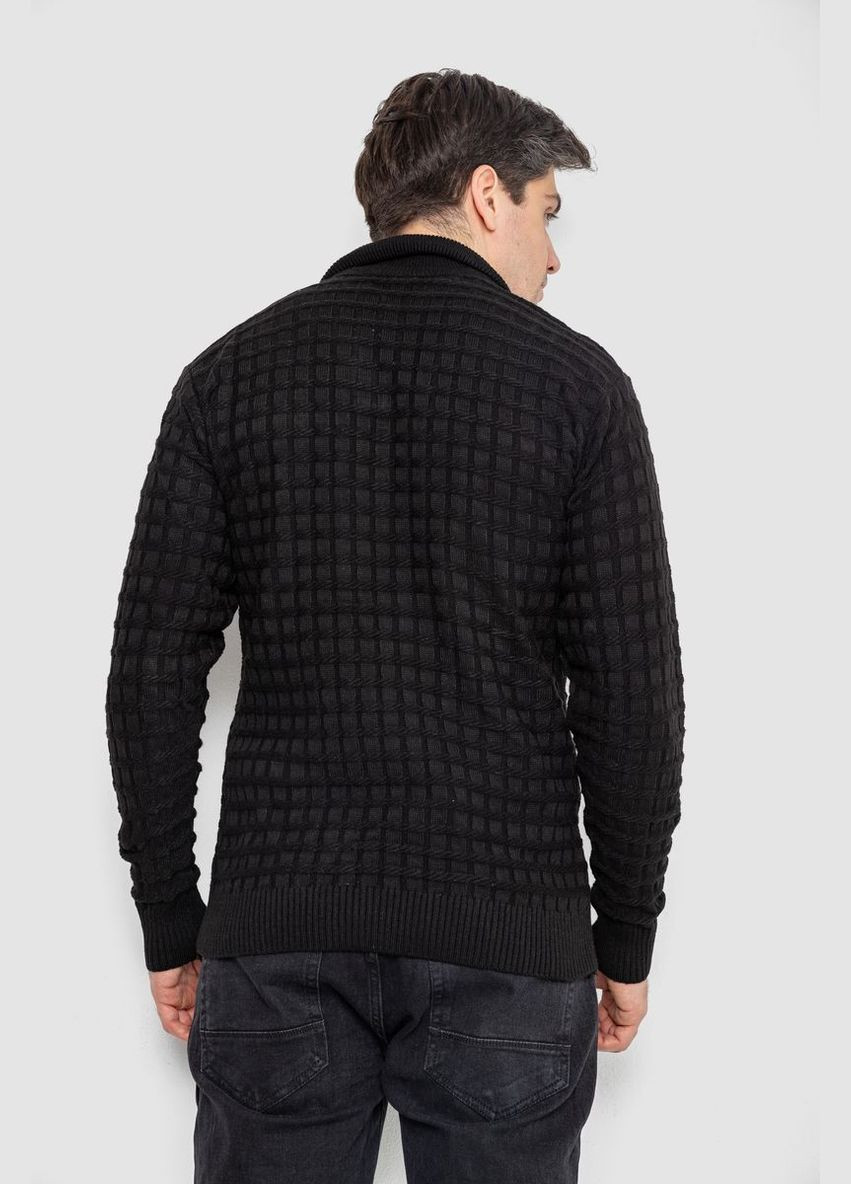 Чорний демісезонний светр чоловічий однотонний Ager 161R920