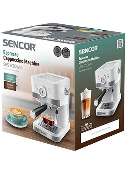 Кофеварка эспрессо SES 1720WH Sencor (368584564)
