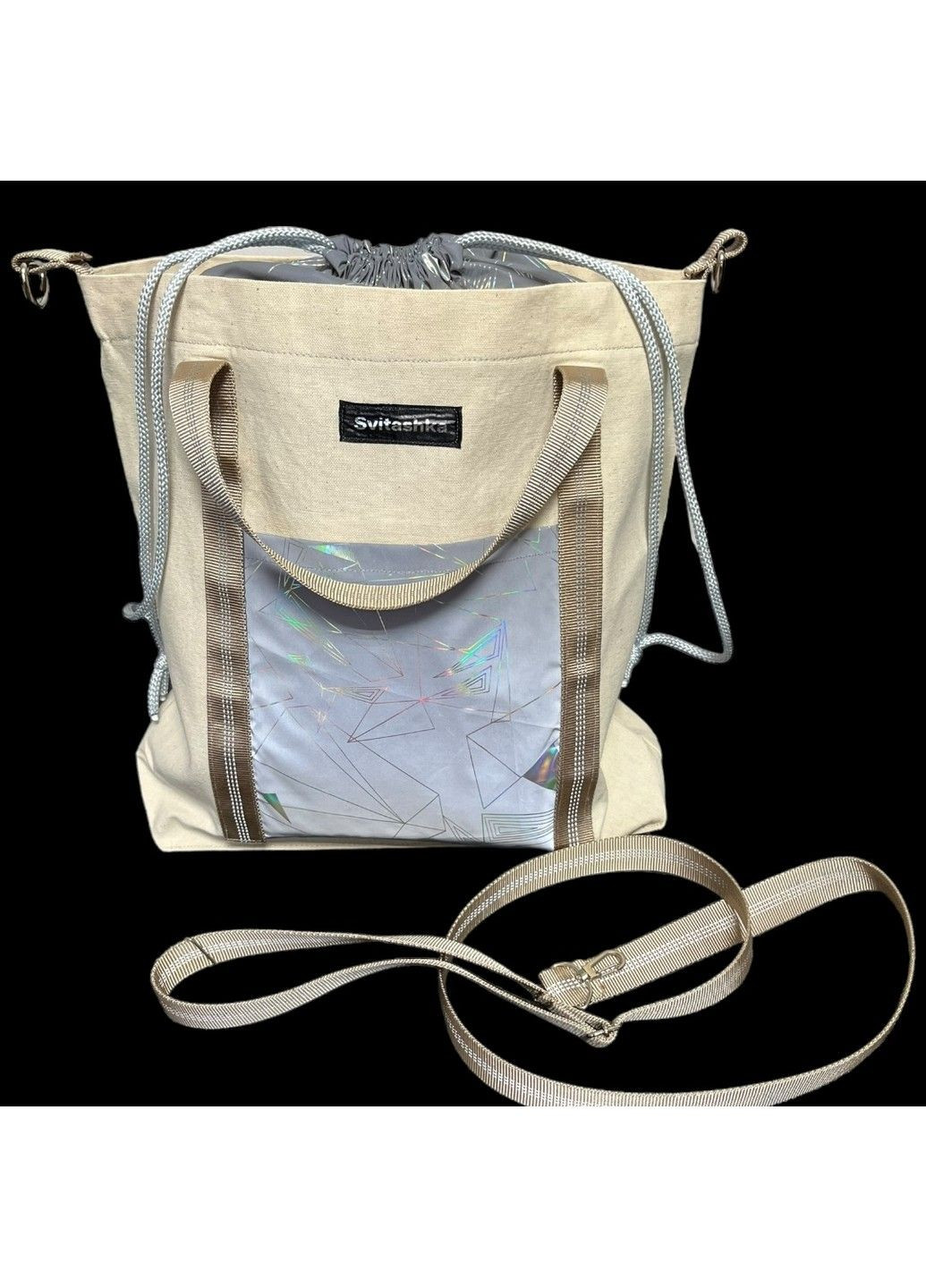 Сумка із бавовни Svitashka із світловідбиваючими елементами No Brand (334345709)