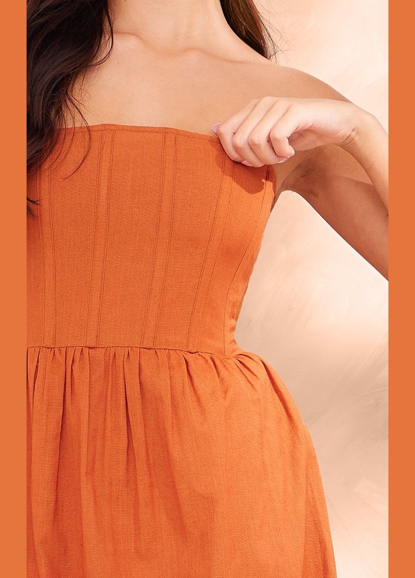 Коричневое платье PrettyLittleThing