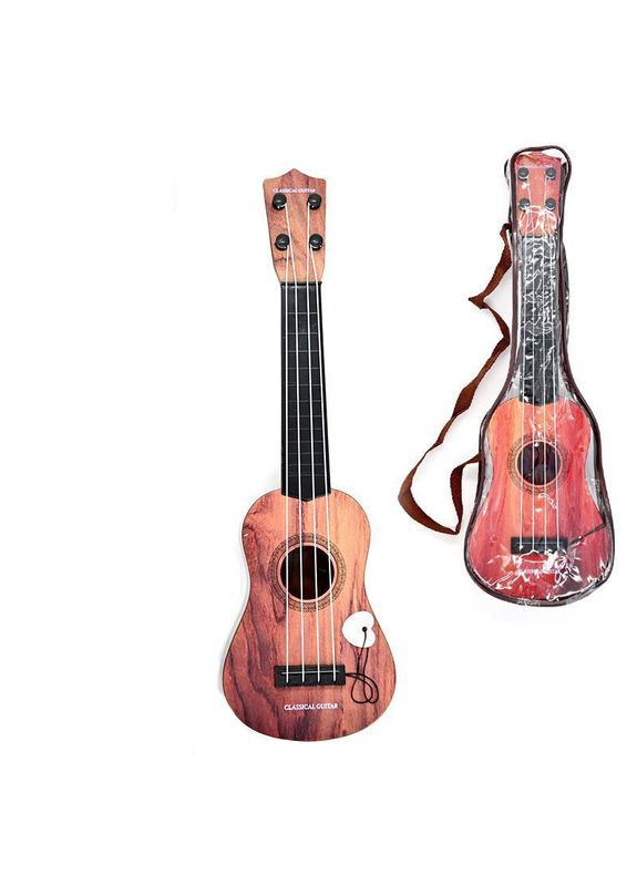 Гітара 4 струни 42 см з медіатором в прозорому чохлі (асорт) (8053 G) MFC (368718174)