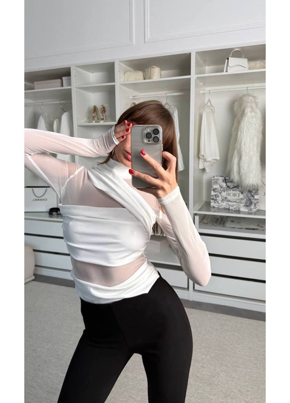 Стильний боді, колір Молочний Fashion (373005902)