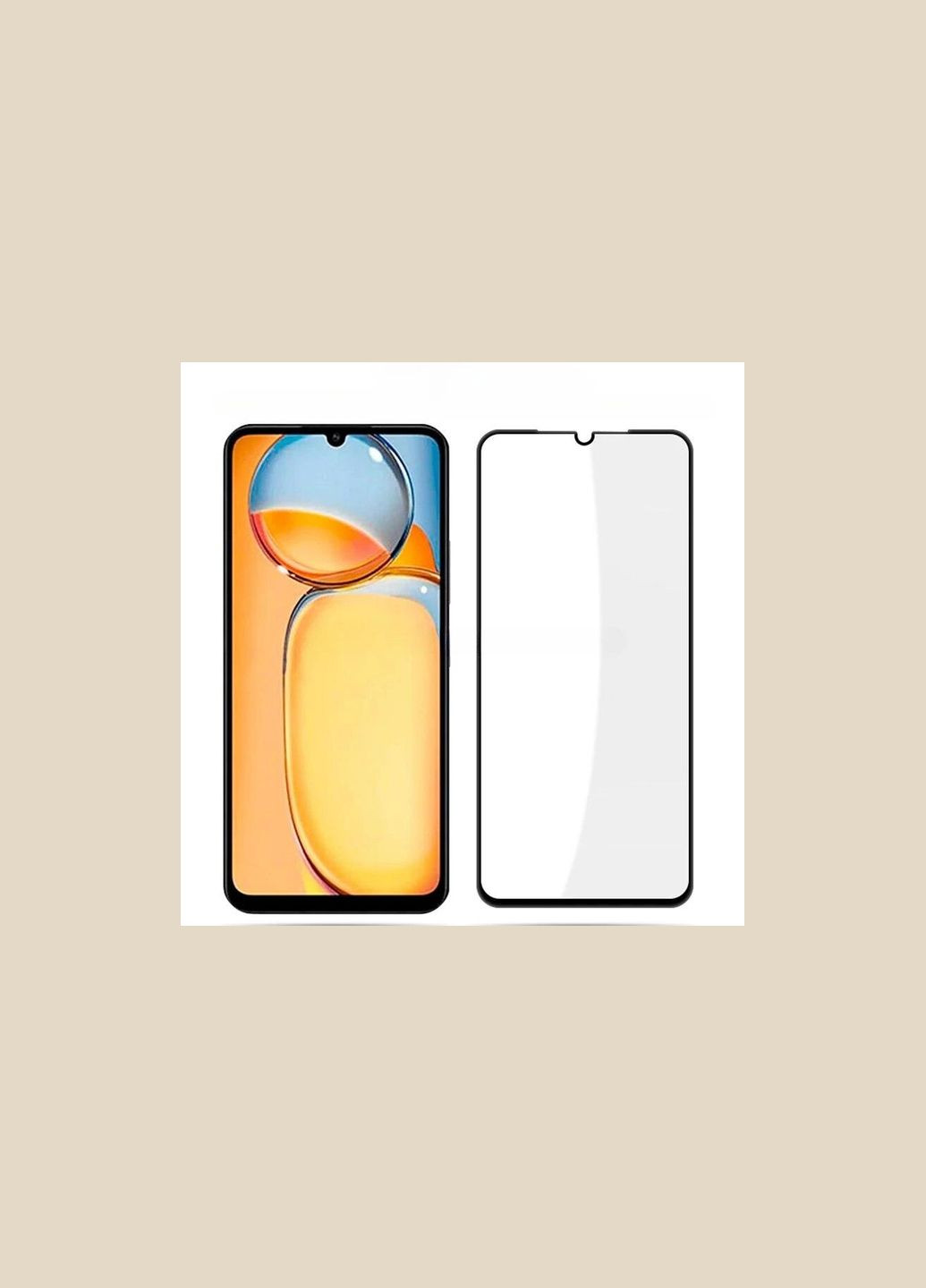 Захисне скло для Xiaomi Poco C65 Full Glue з чорною рамкою Walker (325423283)