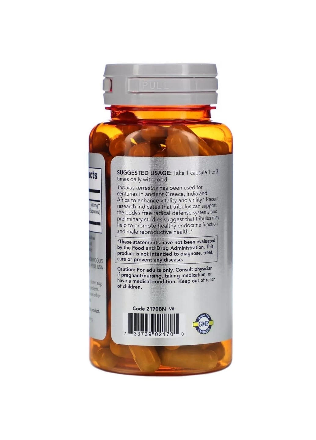 Стимулятор тестостерону Sports Tribulus 500 mg, 100 капсул Now (294928068)