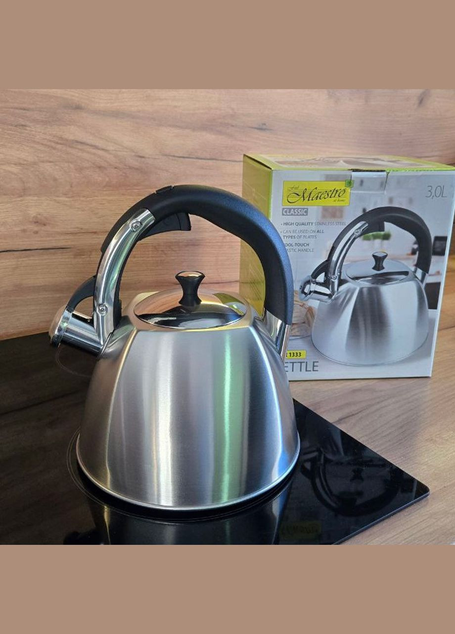 Чайник зі свистком для плити 3 л (MR-1333) Maestro (334712888)