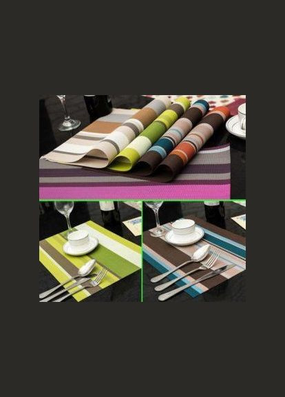 Серветка ПВХ на стіл "Смужки" 6шт/наб 30*45см R17169/H11996 No Brand (315798597)