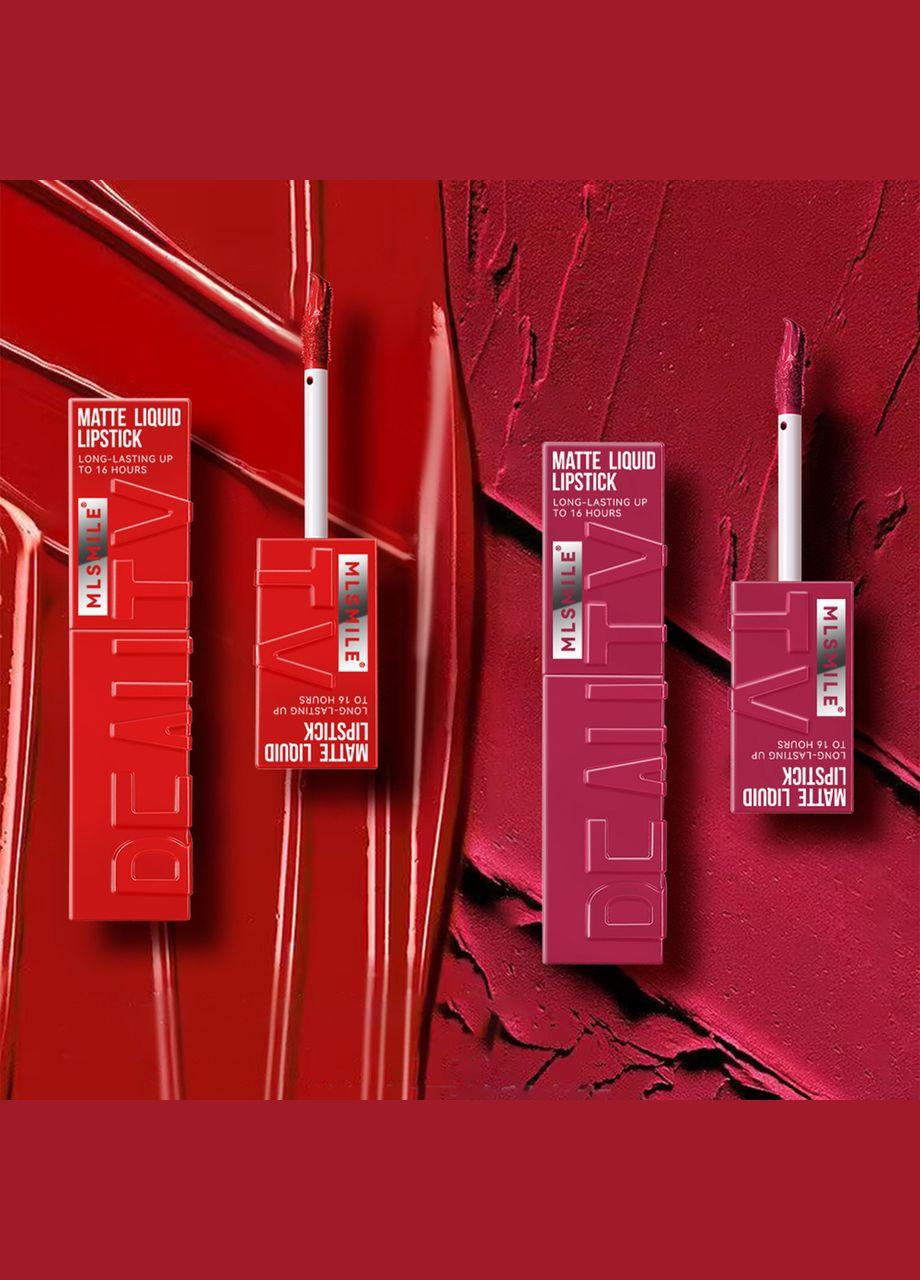 Жидкая матовая помада для губ Matte Liquid Lipstick Beauty 02 MLSMILE (314933524)