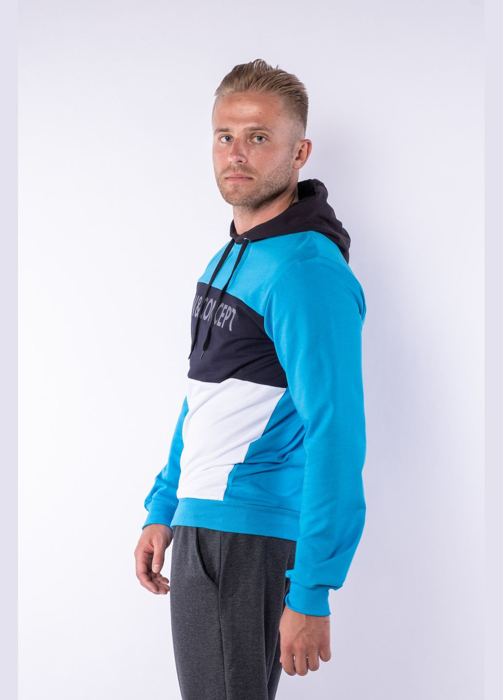 Худі (Бірюзовий/темно-синій) Time of Style (341530430)