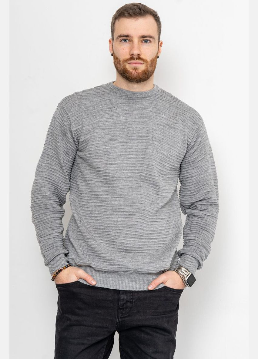 Серый демисезонный свитер мужской, цвет бордовый, Ager