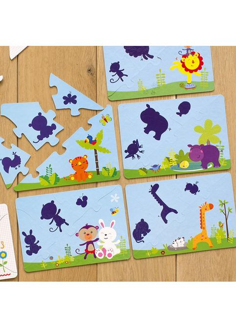 Детские обучающие пазлы. Изучаем мир зверят 13203006 укр. языке No Brand (362569467)