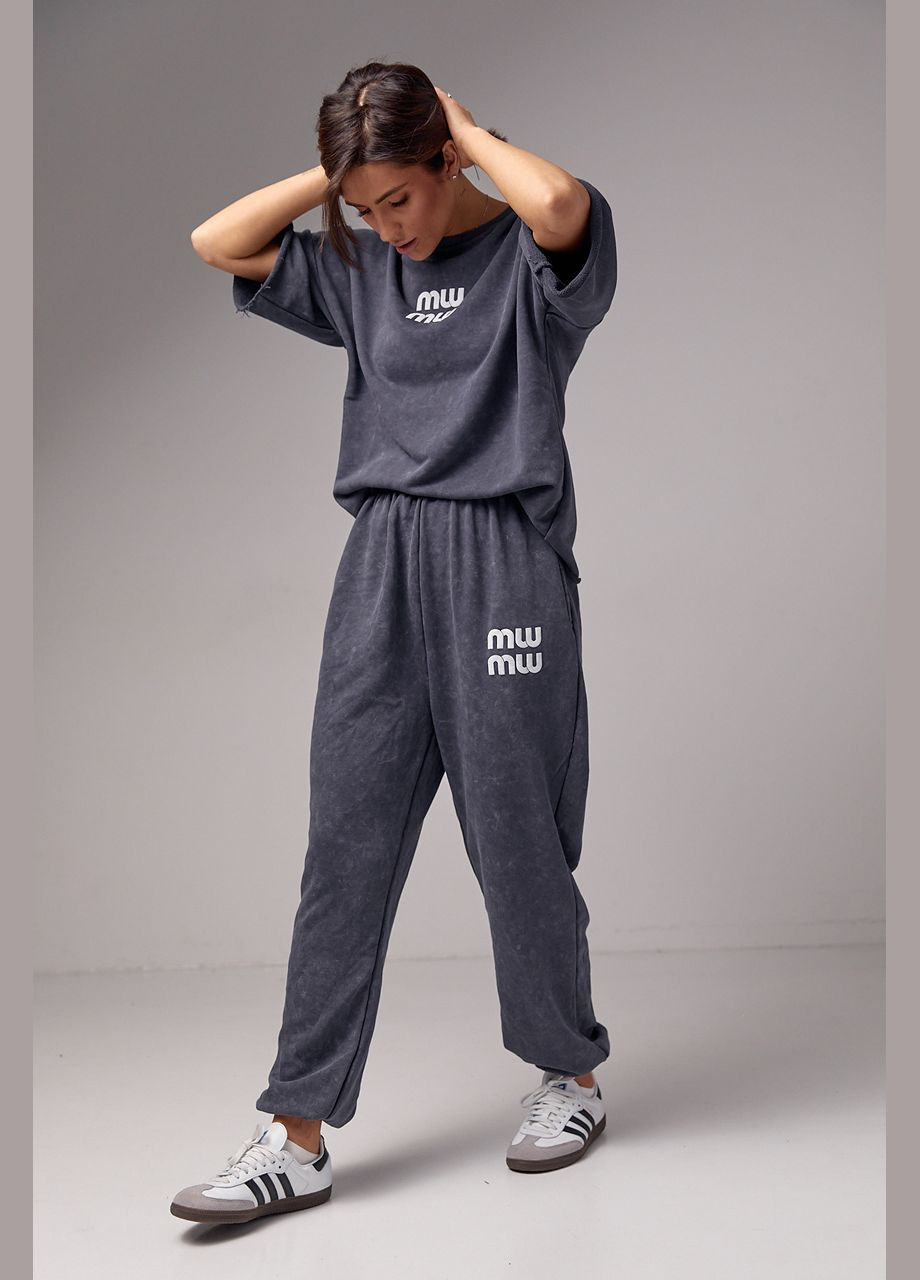 Спортивний костюм в технике тай-дай с принтом Miu Miu Liton (296909088)