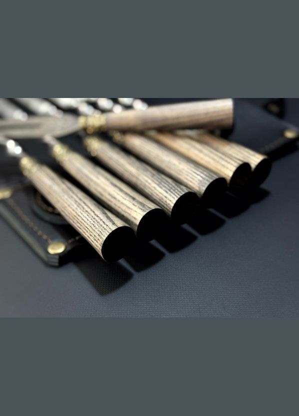 Набор шампуров в колчане Люкс ясень с вилкою 7 предметов 47330143 NB Art (346528246)