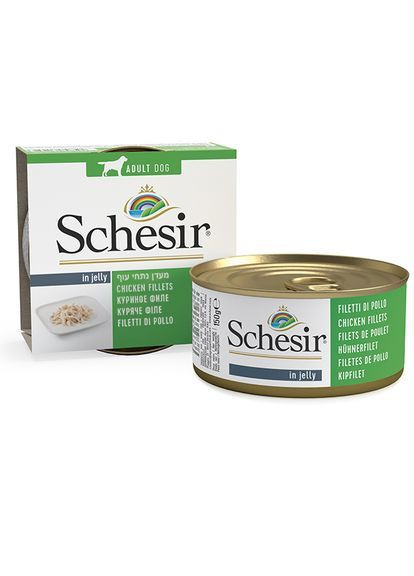 Консервированный корм Chicken Fillets консервы для собак куриное филе 150 г (8005852712523) Schesir (367179921)