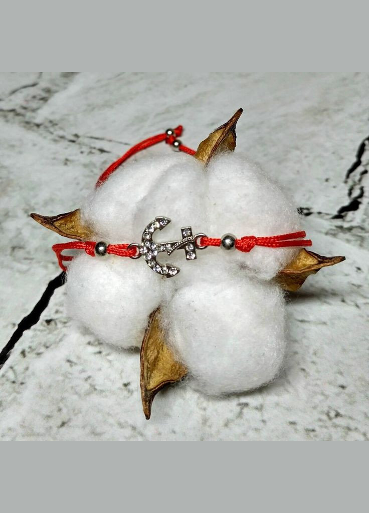 Браслет красная нить якорь No Brand (328088636)