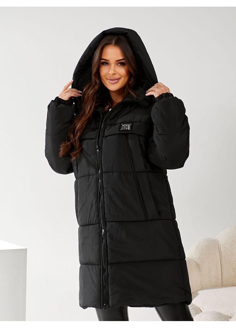 Черная зимняя куртка Garna