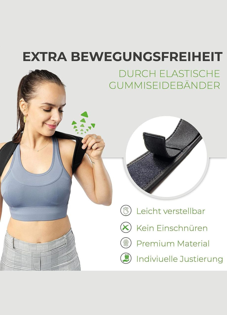 Випрямляч для корекції постави - Fitnesix® Подвійне регулювання - підтримка спини для чоловіків і жінок No Brand (300657615)