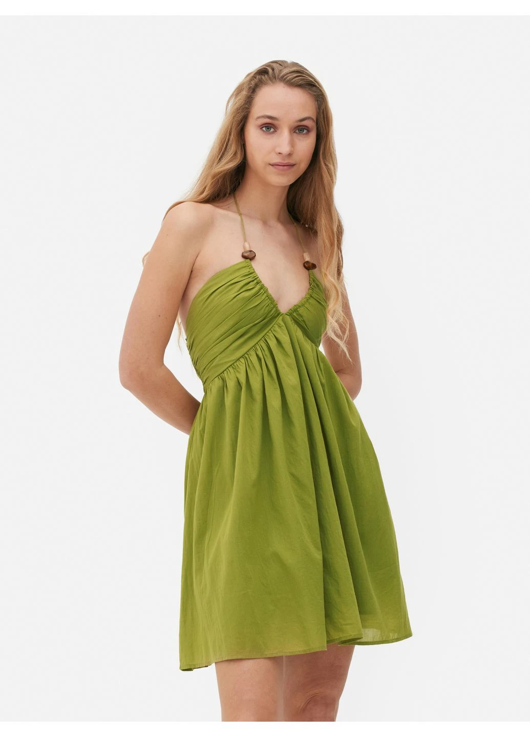 Оливкова сукня літо,оливковий, Primark