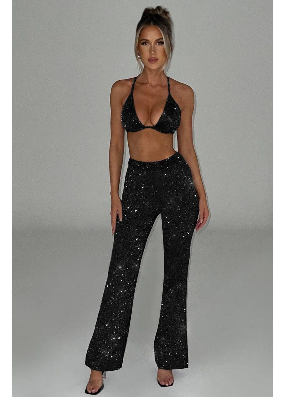 Женский костюм-тройка: пиджак, топ на завязках и прямые брюки. MonCher (372156726)