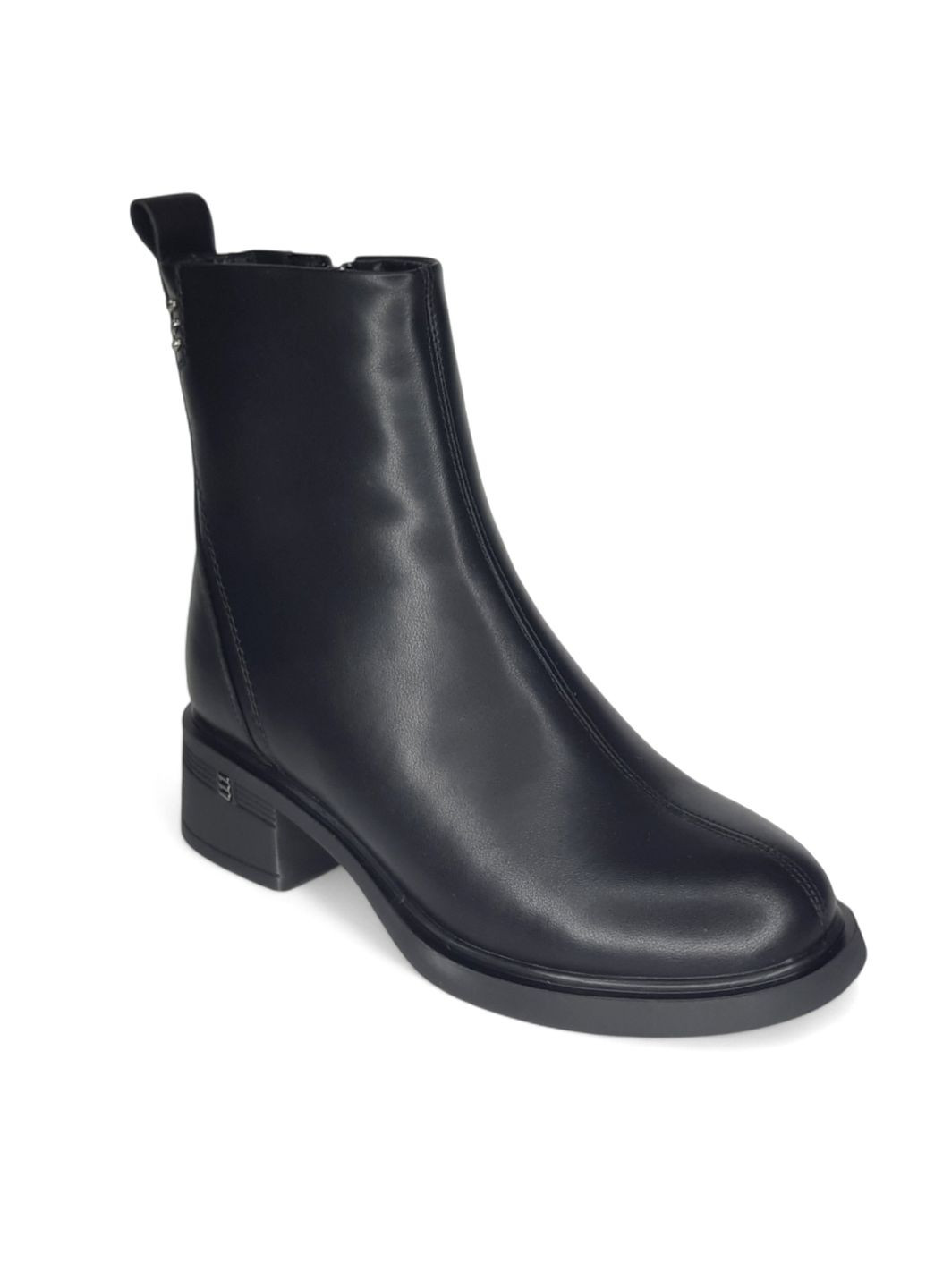 Черные зимняя зимние ботильоны Wollen