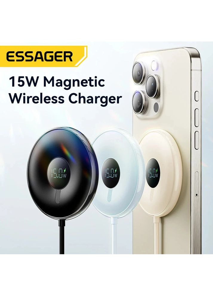 Беспроводное зарядное устройство Qi Magnetic Charger 15W Blue ES-WC10 Essager (361318962)